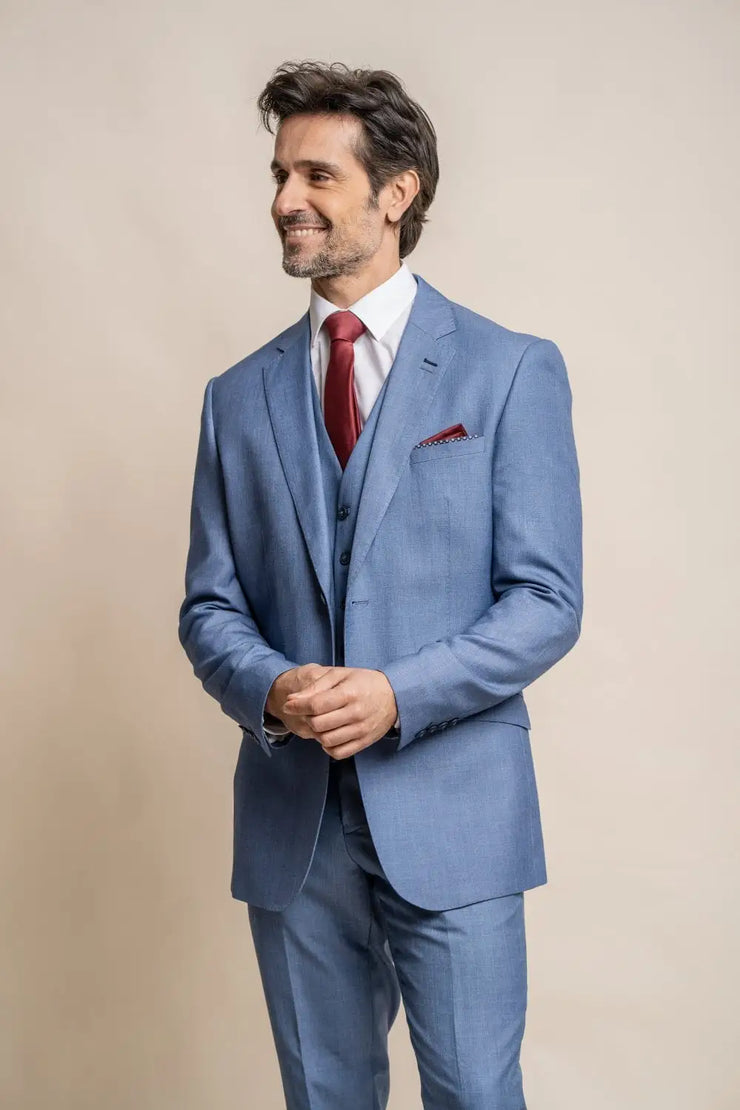 HOUSE OF CAVANI Blue Jay Regular Three Piece Suit