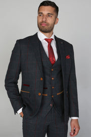 Suits Plus: Paul Andrew- Madrid Navy Men's Three Piece Suit