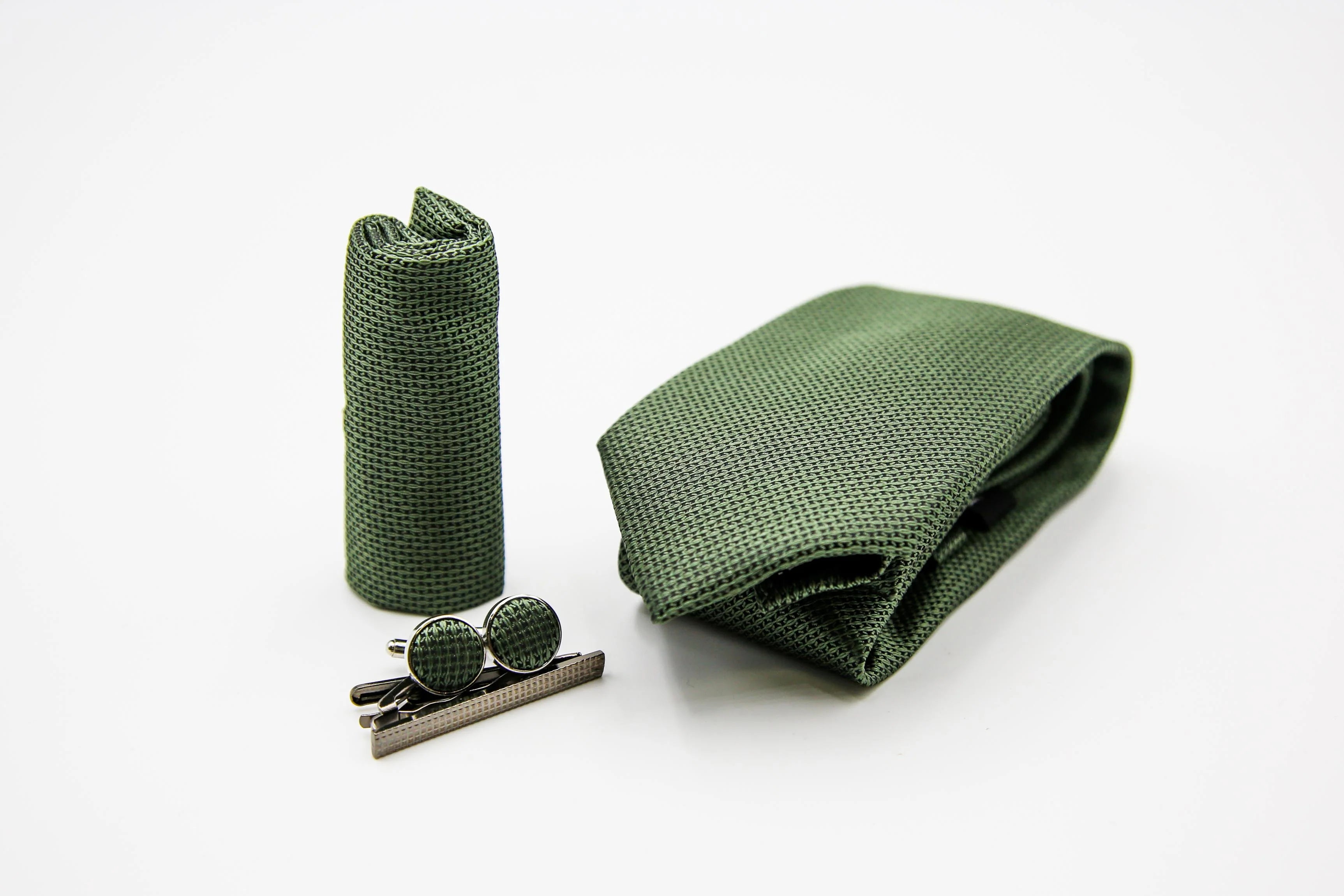 Paul Andrew - Green Textured Tie Set