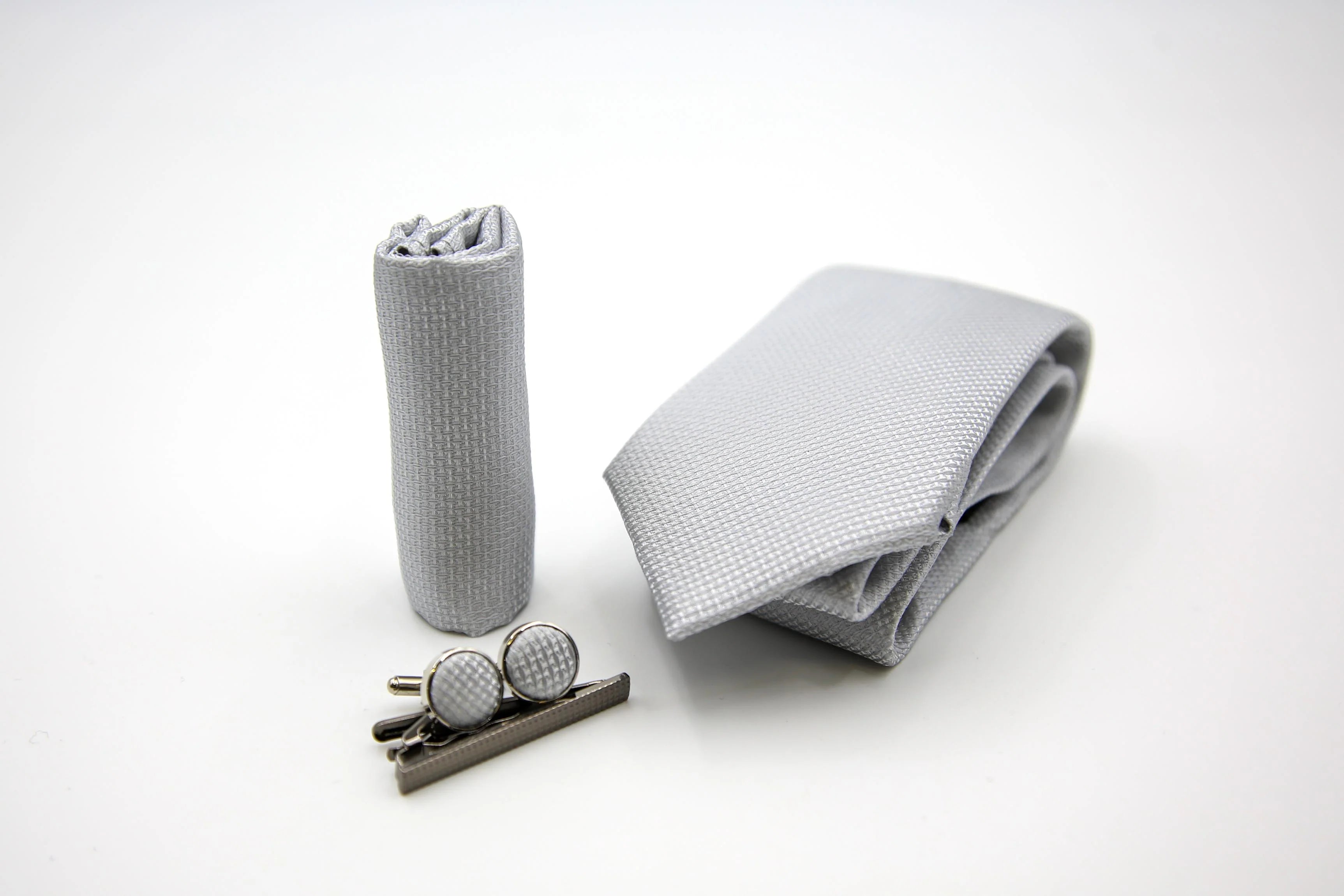 Paul Andrew - Silver Textured Tie Set