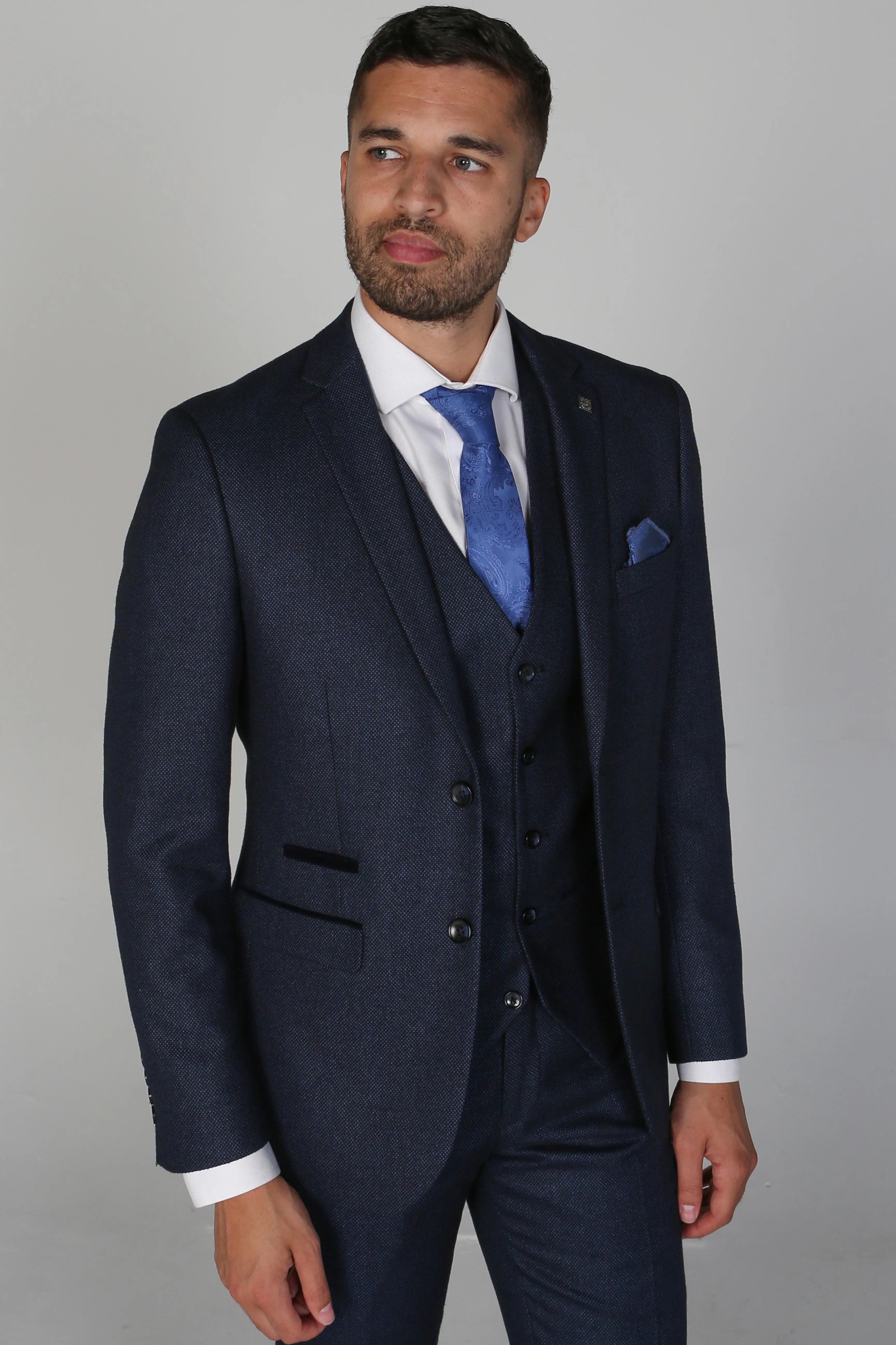 PAUL ANDREW: Arthur Navy Men's Three Piece Suit