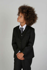 Paul Andrew Children - Device - Boy's Parker Black 5pc Suit