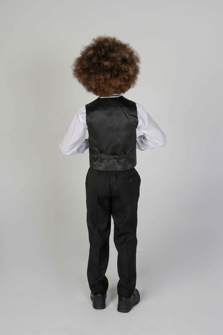 Paul Andrew Children - Device - Boy's Parker Black 5pc Suit