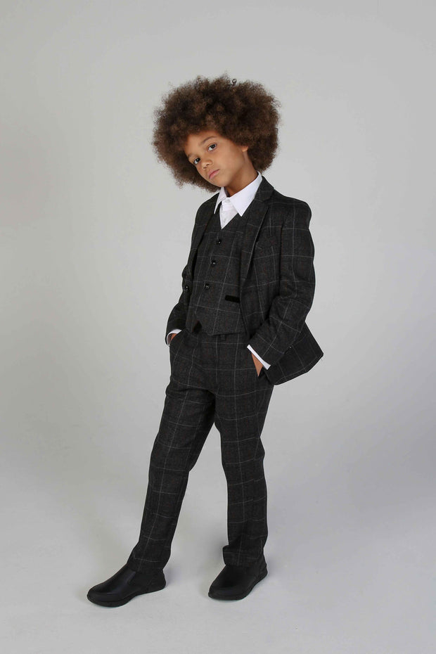 Paul Andrew Children - Device - Boy's Harvey Grey Three Piece Suit