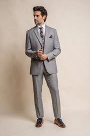 HOUSE OF CAVANI: Reegan Grey Slim Fit Suit