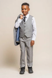 HOUSE OF CAVANI: Reegan Grey Boys Suit