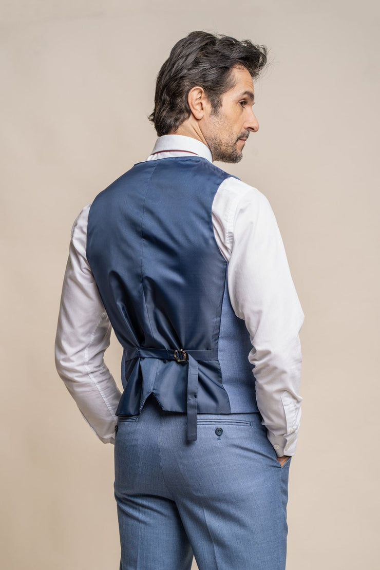 HOUSE OF CAVANI BLUE JAY SHORT THREE PIECE SUIT