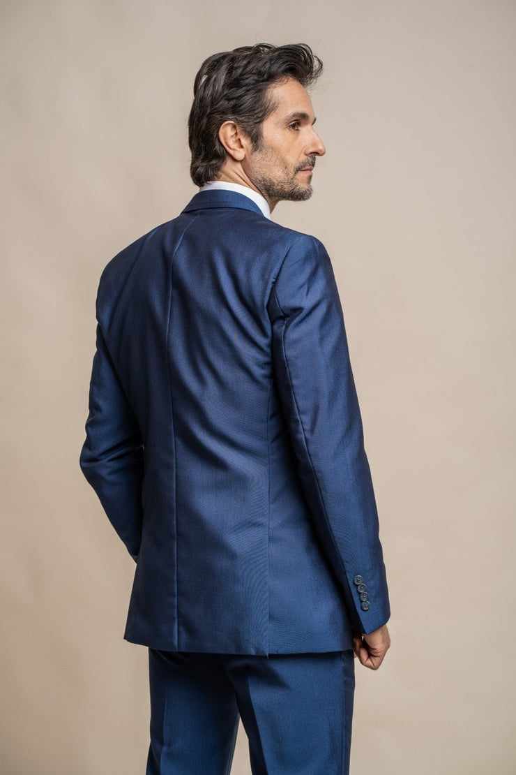 HOUSE OF CAVANI FORD BLUE LONG THREE PIECE SUIT