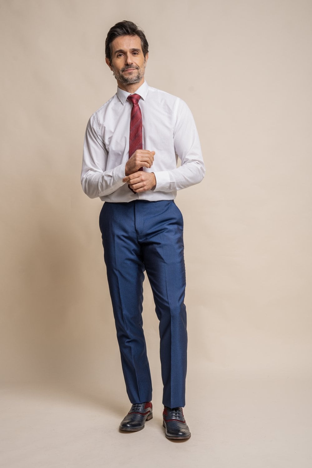 HOUSE OF CAVANI FORD BLUE SHORT THREE PIECE SUIT