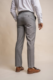 HOUSE OF CAVANI Reegan Grey Long Three Piece Suit