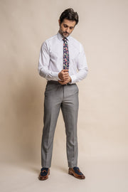 HOUSE OF CAVANI REEGAN GREY SHORT THREE PIECE SUIT