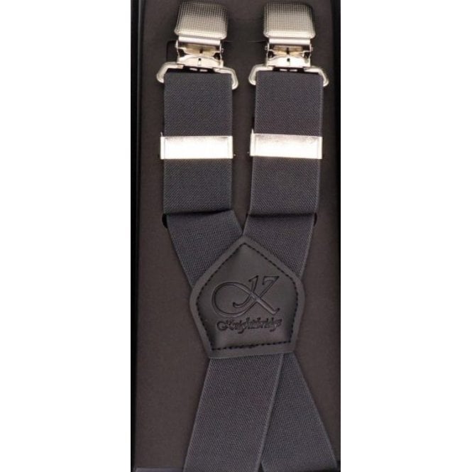 KNIGHTSBRIDGE TIES KNIGHTSBRIDGE MENS BIG SIZE EXTRA LONG AND STRONG WIDE CLIP BRACES