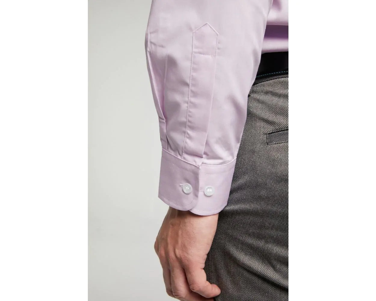 DOUBLE TWO LILAC CLASSIC EASY CARE LONG SLEEVE SHIRT