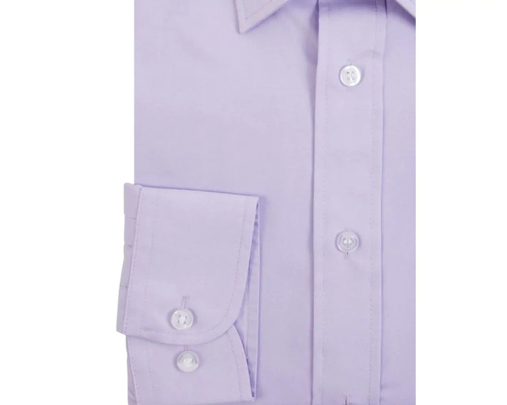 DOUBLE TWO LILAC CLASSIC EASY CARE LONG SLEEVE SHIRT